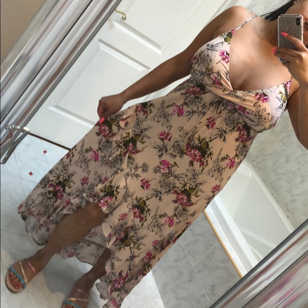 Last 1! FLORAL HIGH LOW MAXI DRESS - Picture 7 of 8